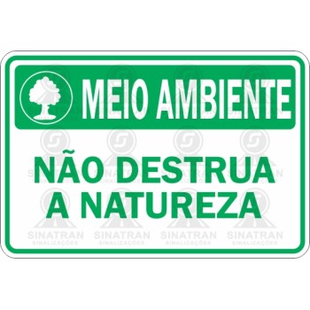 Não destrua a natureza 
